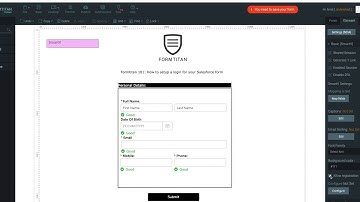 2) How to setup registration page for your Salesforce customers in Formtitan