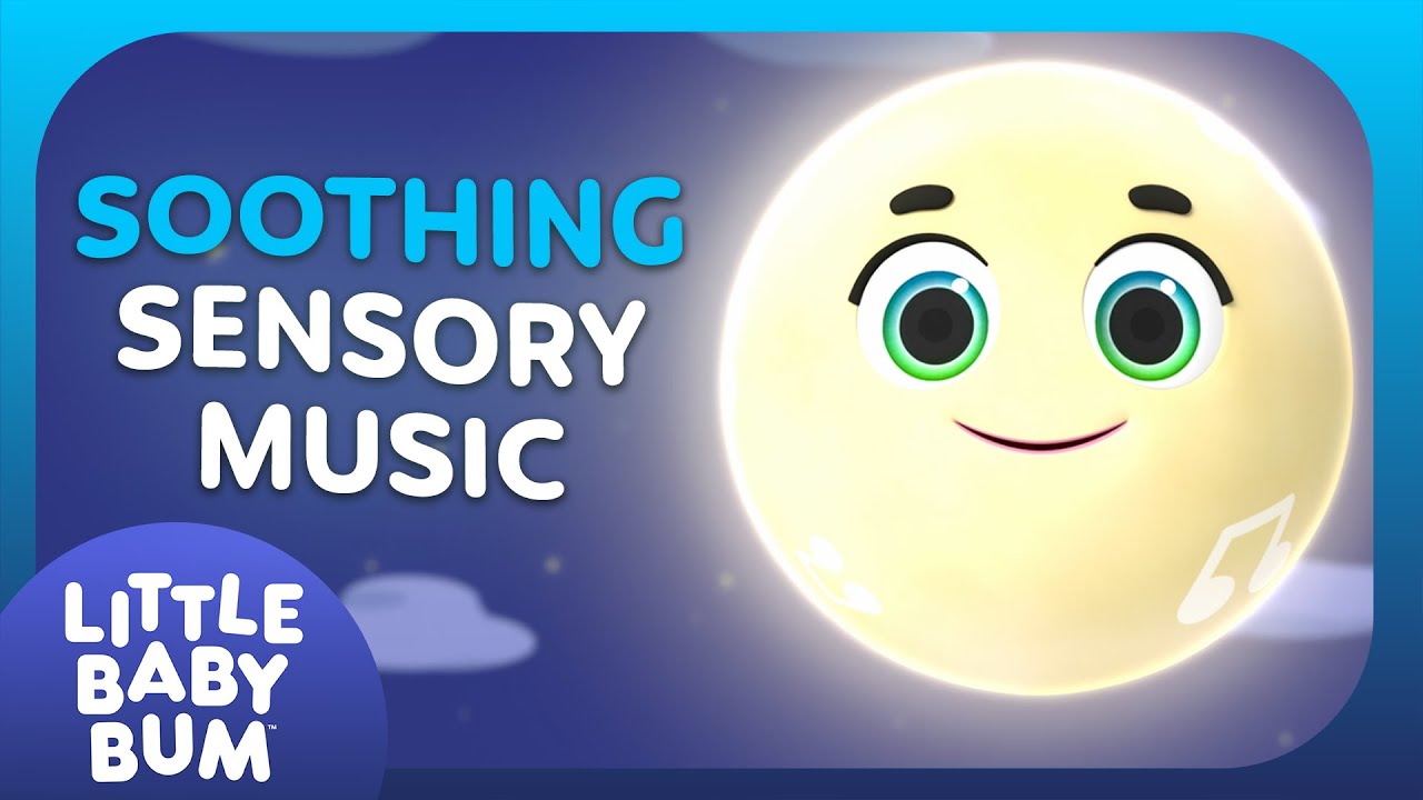 Soothing Sensory Moon 🌚⭐ Relaxing Sleep Music Bedtime Songs for