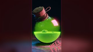 Glowing Magic Potion 🧙‍♀️⚗️🍾 Bottle | Blender 😲 #shorts