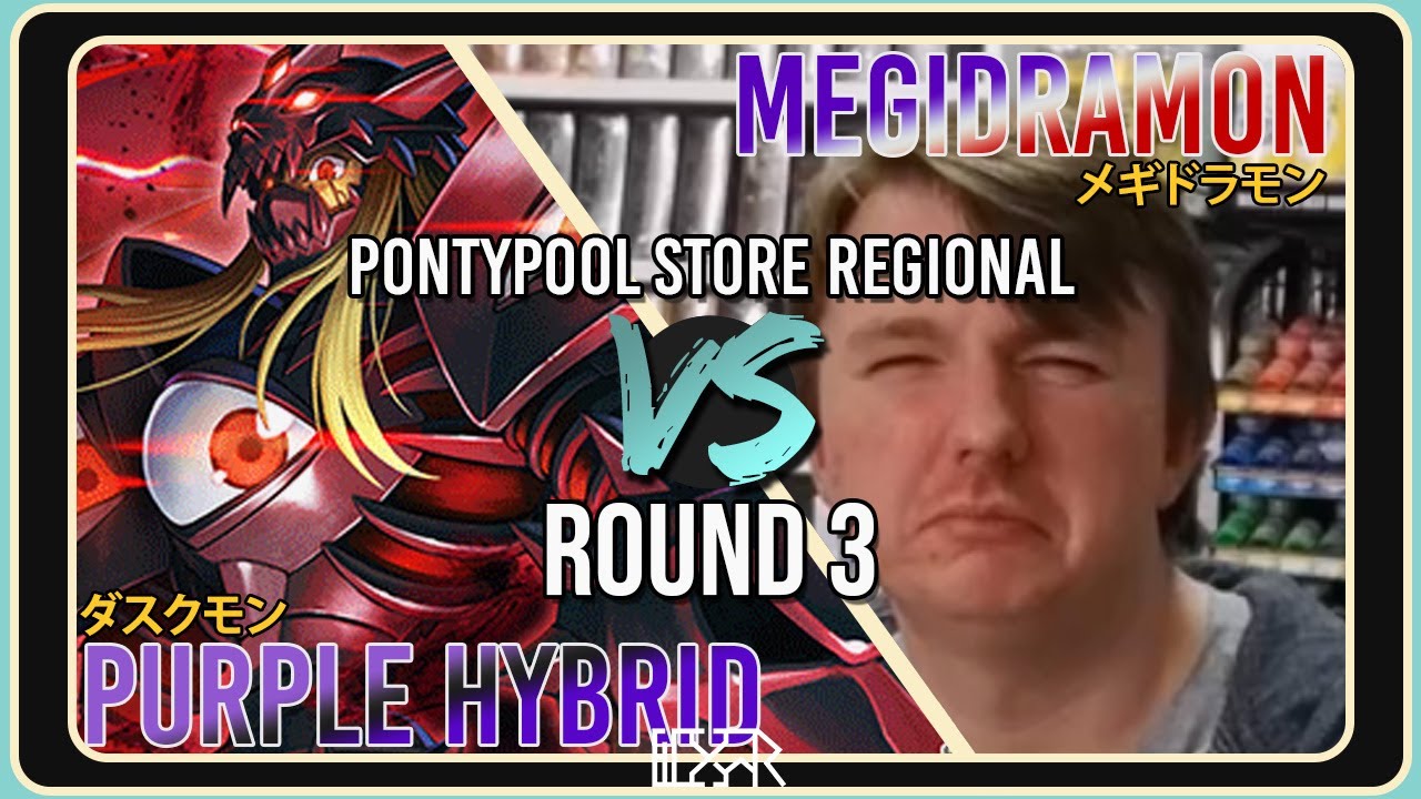 Purple Hybrid vs Megidramon [BT21 