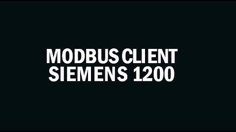 Siemens 1200 - Modbus Client Tutorial (ITA)