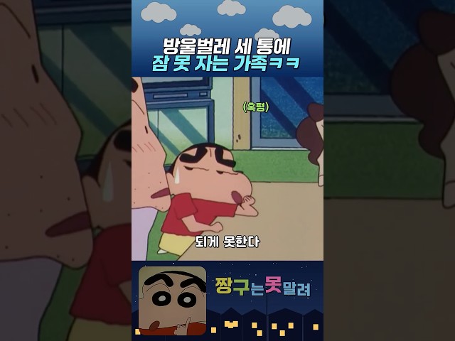 방울벌레 세 통에 잠 못 자는 가족ㅋㅋ