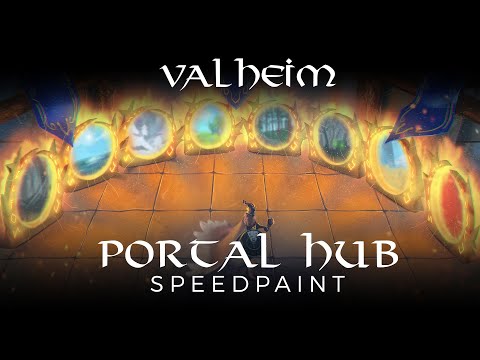 Valheim Portal Hub Speedpaint Fan Art
