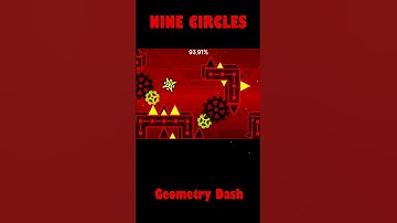 NINE CIRCLES #geometrydash #shorts #reaction