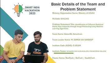 Identification of Medicinal through Image Processing Using Machine Learning Algorithms #SIH