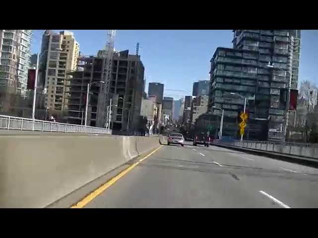 Vancouver International Airport (YVR) to Downtown - Driving in British Columbia Canada - Jazz BGM