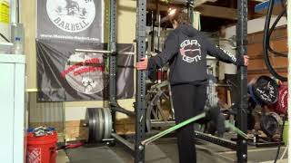 Banded hamstring butt kicks