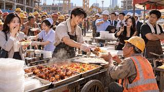 【FULL】I Sold Lunch Boxes at a Construction Site,My Food Went Viral and Beauties Lined Up!#minidrama