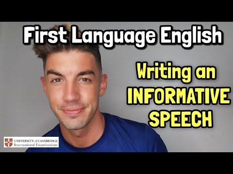 speech writing igcse first language english