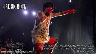 ONE OK ROCK Luxury Disease Tour North America 2022 @ Houston, TX (20220920) by crosswithyou 125,279 views 1 year ago 1 hour, 18 minutes