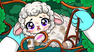 Mizu Frees a Lost Lamb from Tangled Ropes | Relaxing ASMR Animation