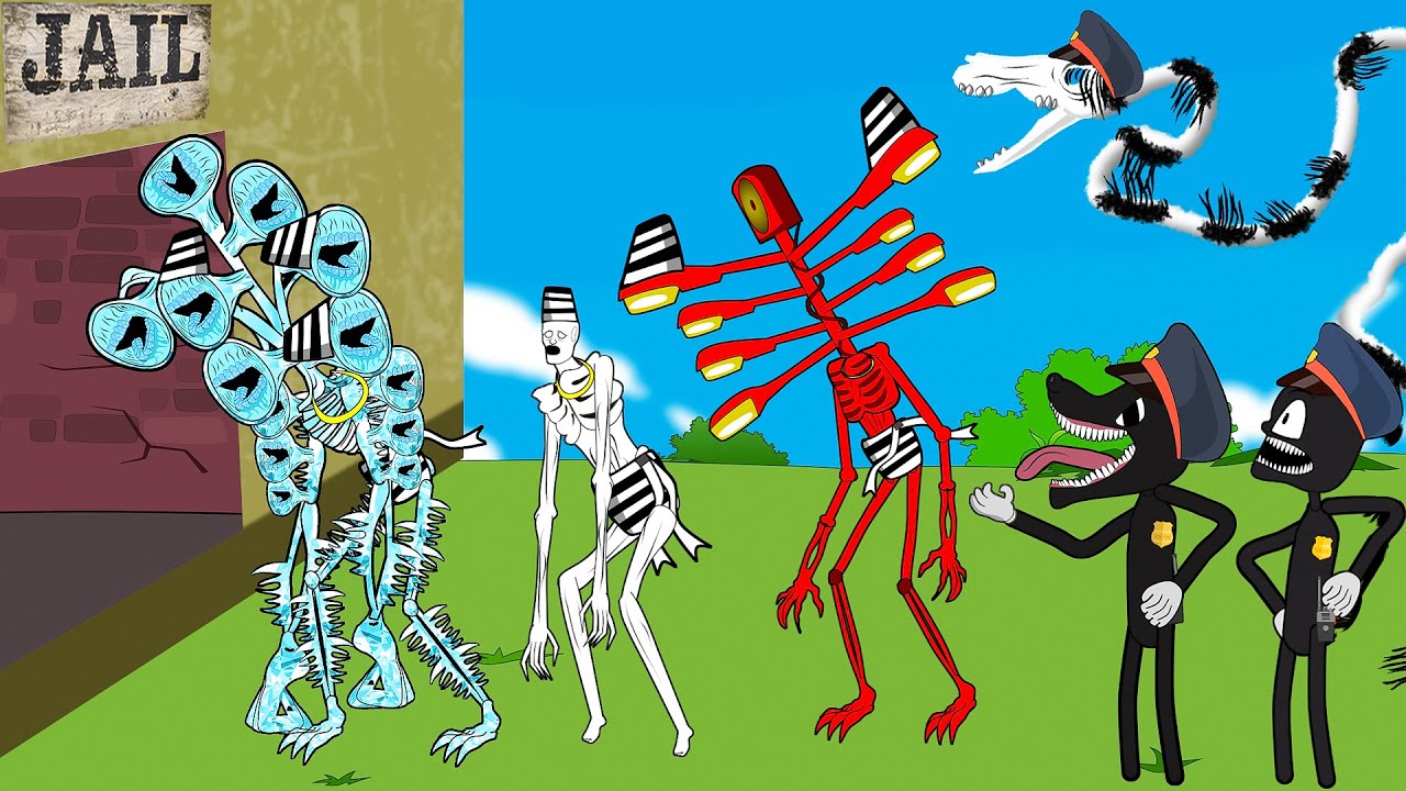 Siren Head, Light Head Vs Cartoon Cat Police Team + More | Roblox Piggy Animation - GV Studio