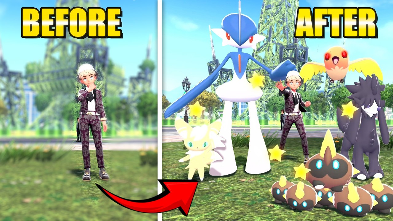 Сколько блестящих покемонов я могу найти за один день в Legends ZA?!