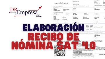 Como elaborar un recibo de nómina SAT versión 4.0 Paso a Paso.