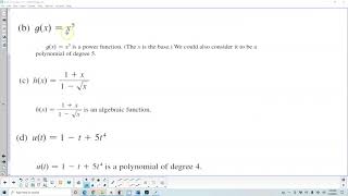 Math 1A 1.2 Example 5 Classify Functions