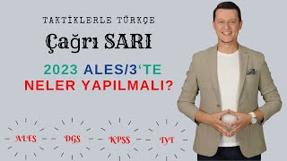 2023 ALES/3'TE NELER YAPILMALI?  (ALES TAKTİKLERİ) 🚀