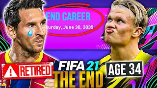 THE END of FIFA 21 CAREER MODE in 2035!!! FIFA 21 Experiment