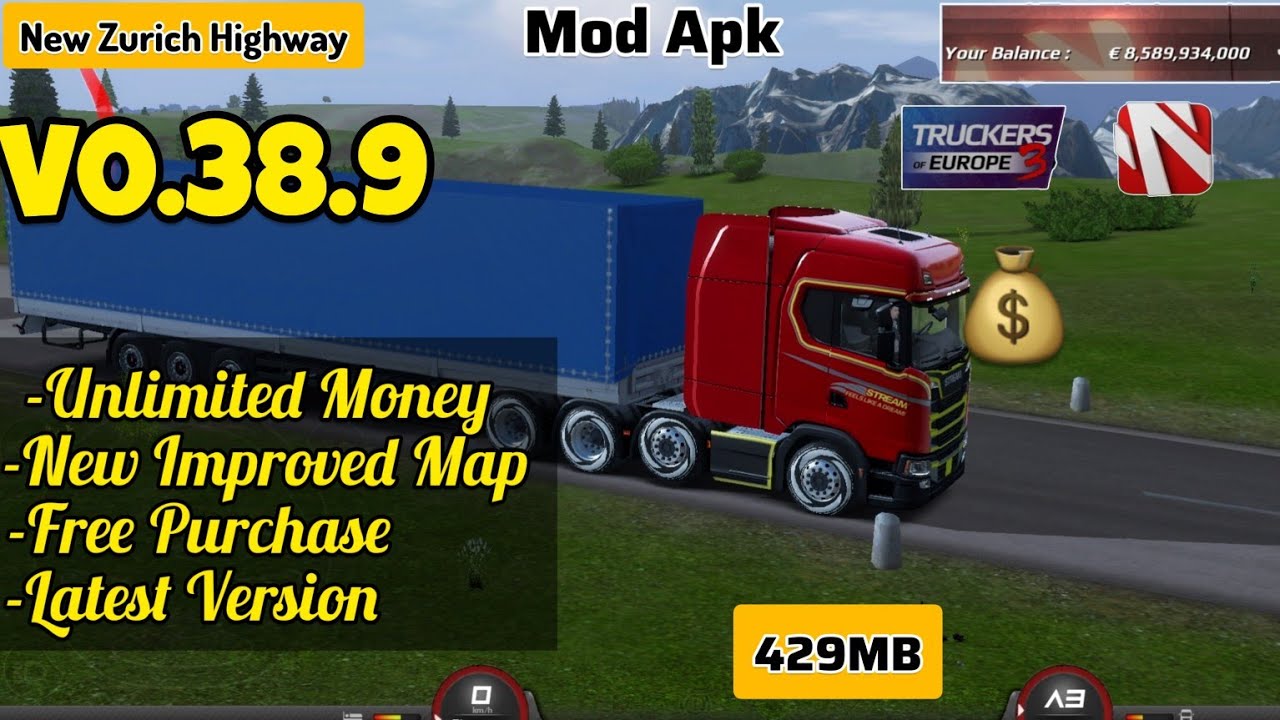 Truckers of Europe 3 Apk Mod (Dinheiro Infinito) v0.44