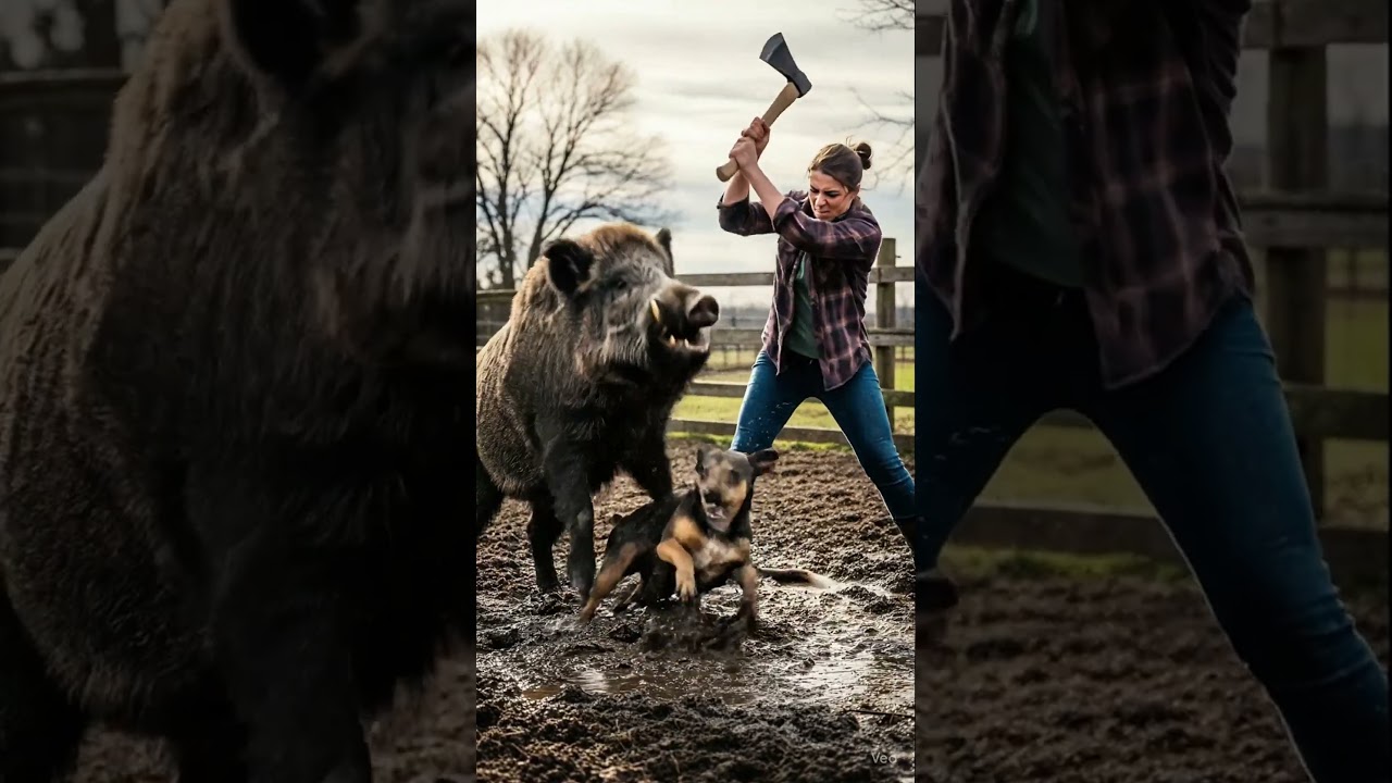 Ferocious Boar, Why Did It Collapse Instantly?😮🐶
