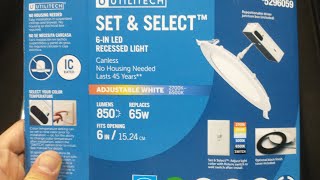 Utilitech set & select 6-in LED recessed light