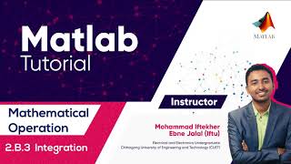 2.B.3 Integration in Matlab | যোগজীকরণ ।বাংলা ম্যাটল্যাব টিউটোরিয়াল। Bangla Matlab Tutorial
