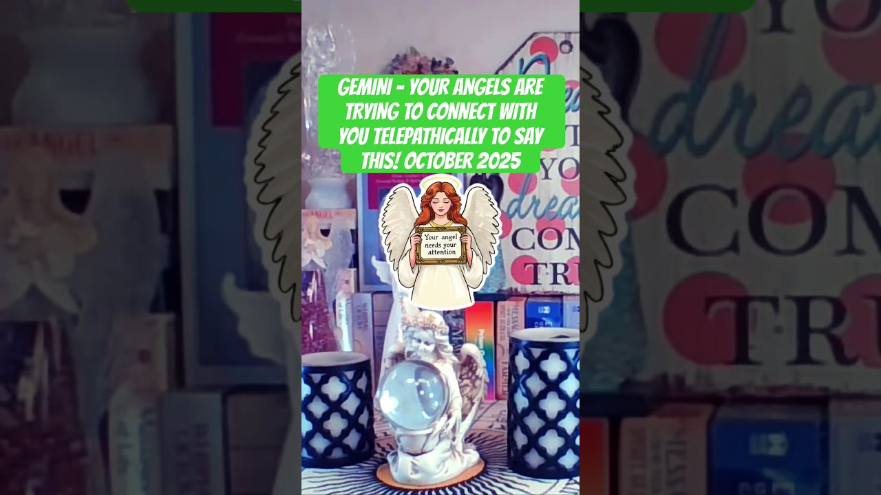 GEMINI - YOUR ANGELS ARE TRYING TO CONNECT WITH YOU TELEPATHICALLY TO SAY THIS! #gemini #shorts #fy