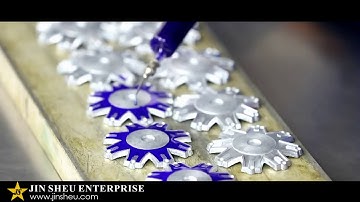 Imitation Hard Enamel Coloring and Stoning