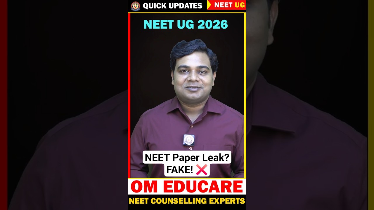 Beware of Paper Leak in NEET UG 2026 #NeetUG2026