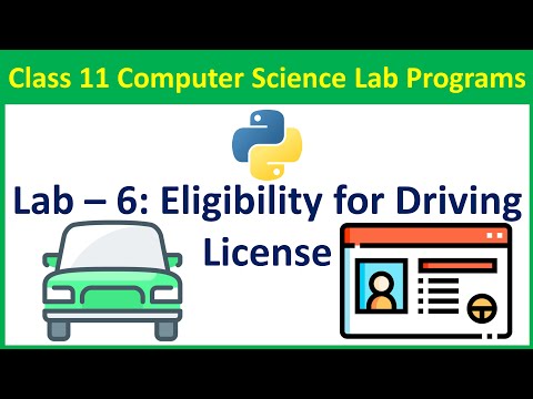 Write A Python Program To Check Whether A Person Is Eligible To Get Driving License Or Not