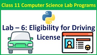 Write A Python Program To Check Whether A Person Is Eligible To Get Driving License Or Not