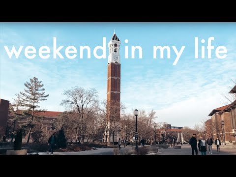 COLLEGE DIARIES: spring sem, snowstorm, sledding, working out