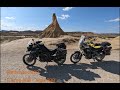 On chappe  deux a10 dans les bardenas en  tuareg 660  tiger 800 d