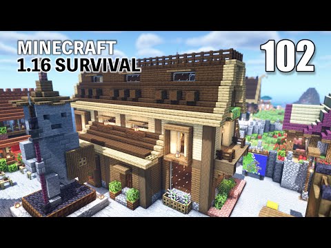 資料館建築！外装を仕上げる【マイクラサバイバル】Part102/Finish the exterior of the museum