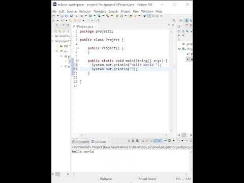 Java Program to print HELLO WORLD !! - YouTube