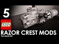 5 LEGO RAZOR CREST MODS YOU SHOULD DO! | Lego Star Wars The Mandalorian (2020)