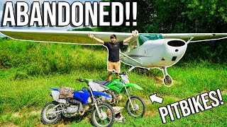 Found ABANDONED AIRPLANE on DIRT BIKES! *INSANE*