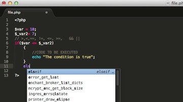 PHP Tutorial 7 - IF and ELSE statements