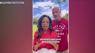 Oprah, The Rock facing backlash over Maui relief