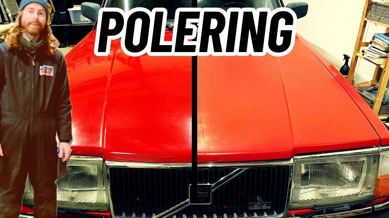 maskinpolering - volvo 240 ( hela bilen - från solblekt till tip-top ...