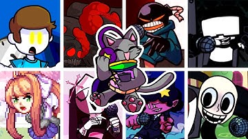 Nyan Song But Different Characters Sing It Part 2 [Remastered] 🎼 (FNF Nyan Cat