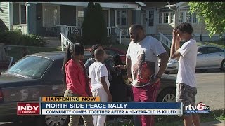 Community comes together for north side peace rally