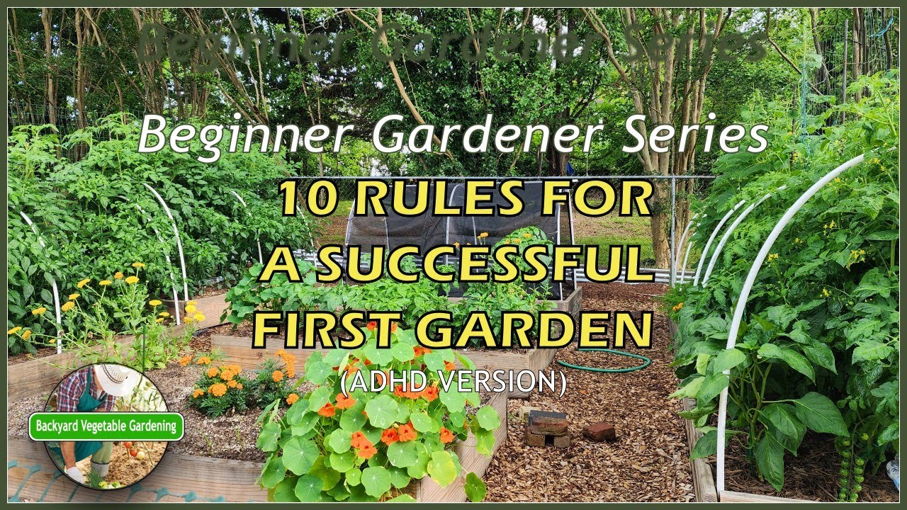 10 Rules To Follow For A Successful First Garden (ADHD VERSION)