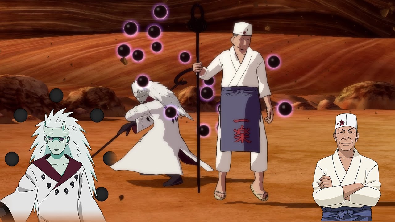 Ichiraku Ramen Teuchi Sage Of Six Paths Vs Madara Sage Of Six Paths Naruto Ultimate Ninja Storm