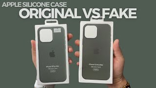 Apple Silicone Case para Phone 15 Pro Max | Original vs Fake