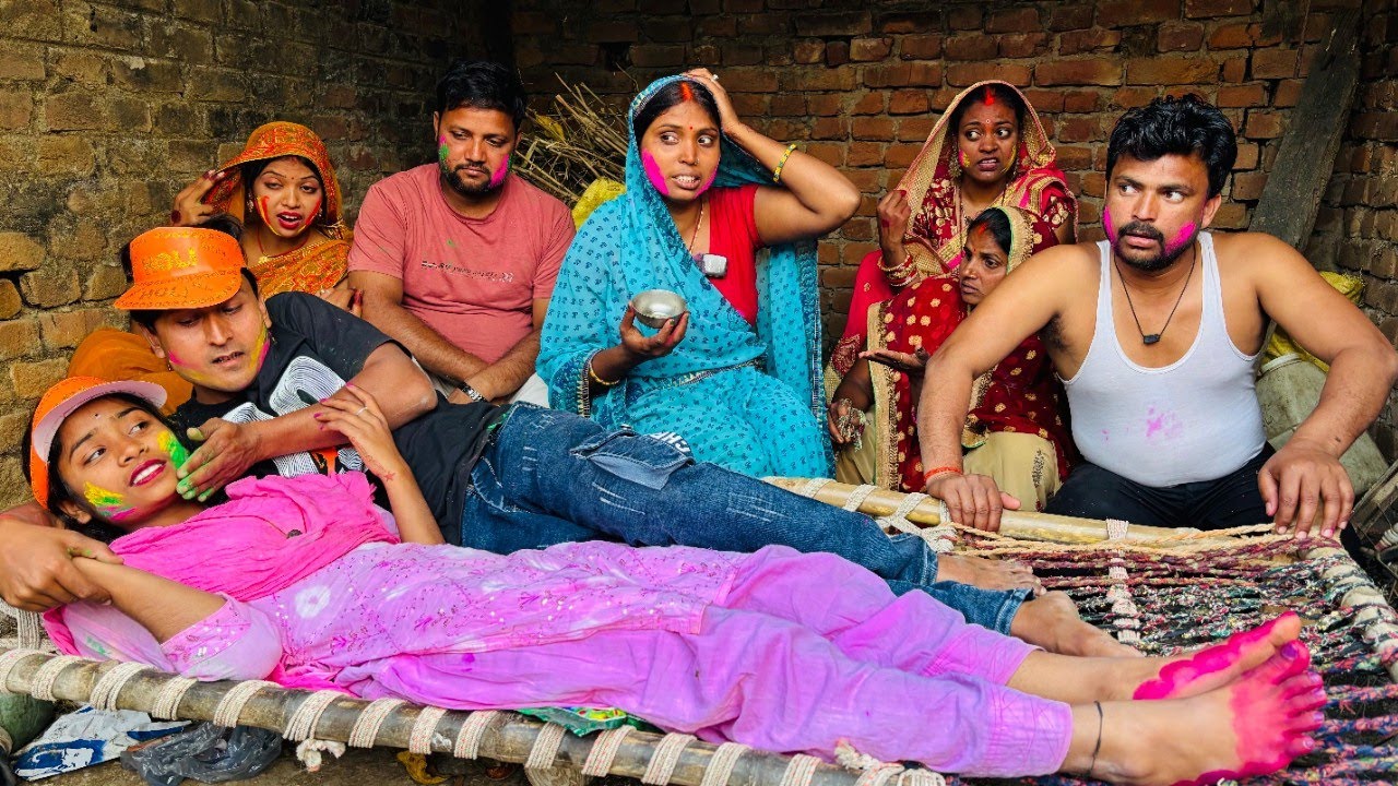 जीजा- साली के होली, देखिये कैसे दिदी के घर ये लड़की हुड़दंग करती है।|Devar Bhauji Priti Singh Comedy