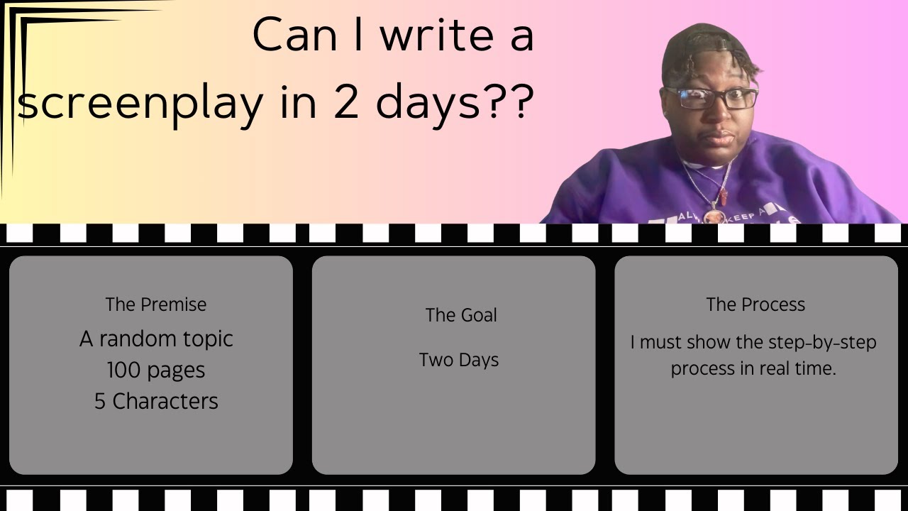 Can I Write a Screenplay in 2 days?? - YouTube