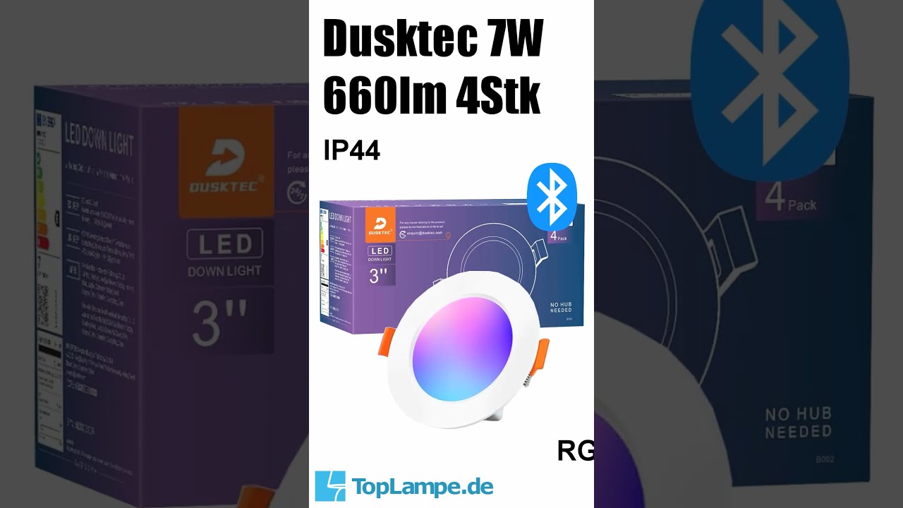 Dusktec Einbaustrahler 230V RGBWW 7W IP44