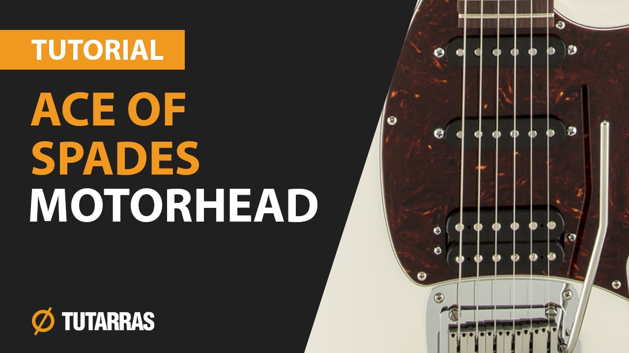 How to play ACE OF SPADES from Motorhead Electric Guitar GUITAR