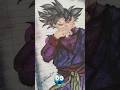 Wait for the final result. black goku🔥#shorts ​#GokuBlack #DragonBallSuper #AnimeArt #Drawing #Goku