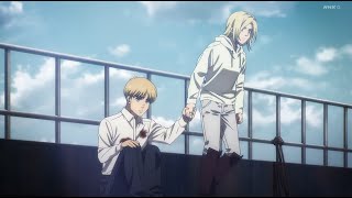 進撃の巨人　アルミン、アニ アルミンはアニの手を握る [アルミンとアニーのロマンチックな瞬間